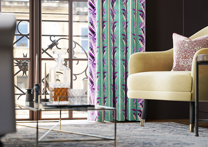 Miami, Purple - Made To Measure Curtains - Image 5